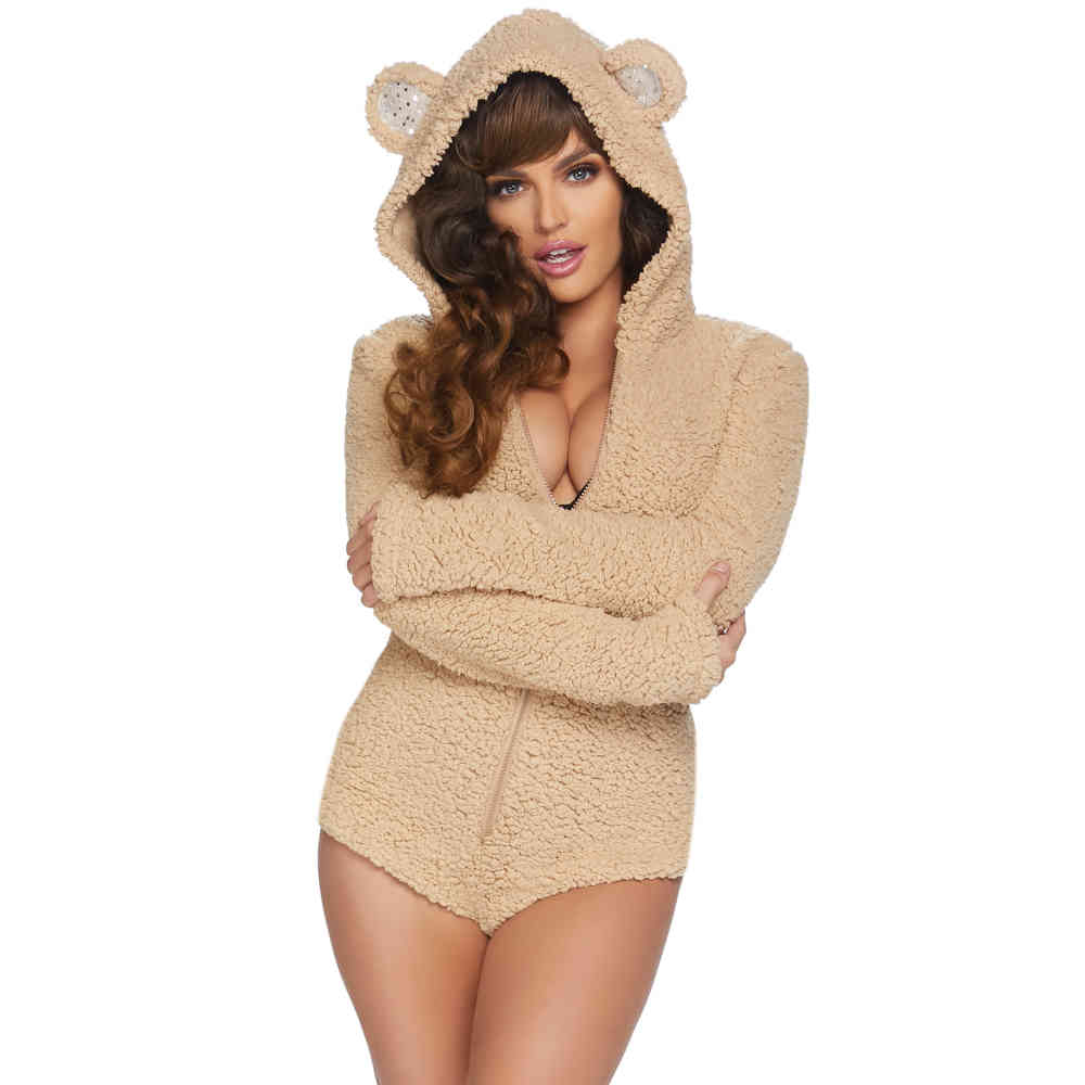 Leg Avenue - Cuddle Bear Kostuum - Creme